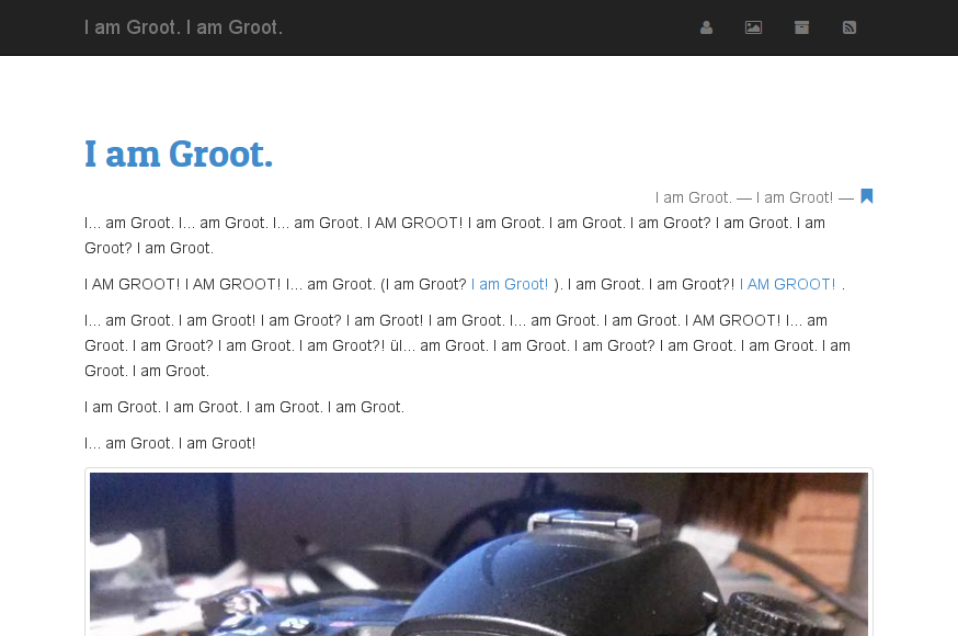 I am Groot!